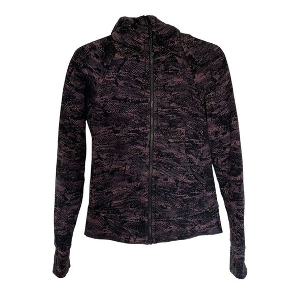 Lululemon Scuba Hoodie IV Full Zip in Rip Wave Purple Thunder Black Sz 4 - Picture 6 of 12